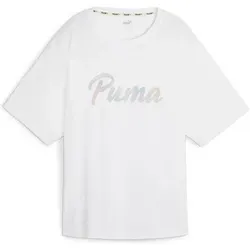 PUMA Damen Shirt ANIMAL REMIX BOYFRIEND TEE, Größe L in Weiß Weiß