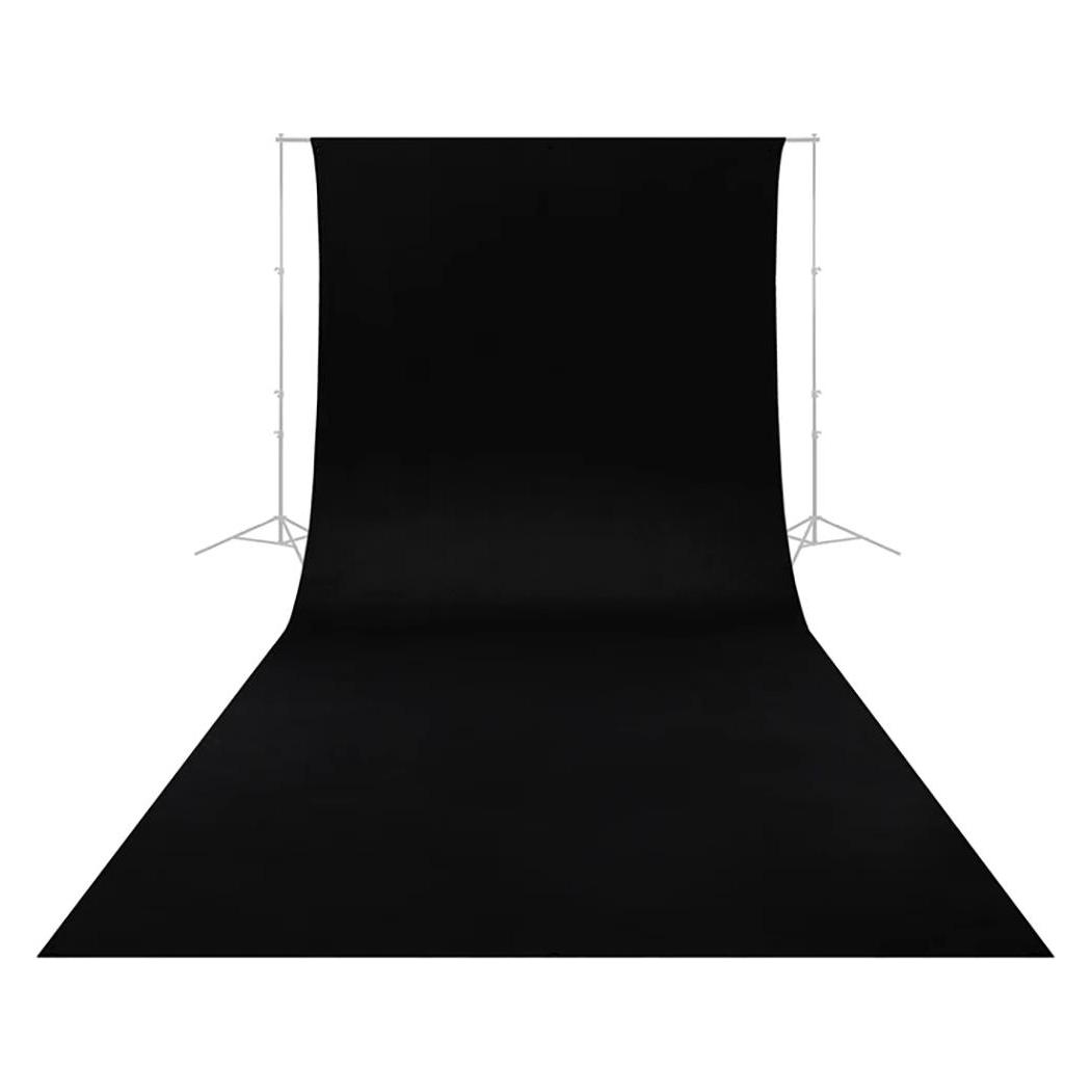 Caruba Wrinkle Resistant Backdrop 2,60 x 6 Meter Zwart (600 cm, 260 cm) (42910367)
