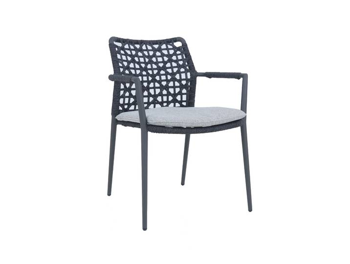 2er Set SIT Mobilia Pedro Gartenstuhl Rope Band Aluminiumgestell