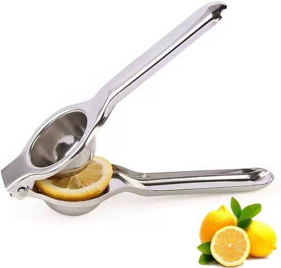 VHV Citruspers - Roestvrijstalen handmatige hefboompers voor citrusvruchten - 20 cm