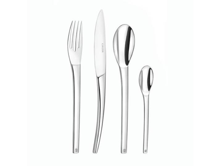 COUZON - 24-teiliges Tafelbesteck in Box für 6 Personen – Neunte Art – Edelstahl 18/10, Spiegel-Finish, Dicke 4 mm – Edelstahl