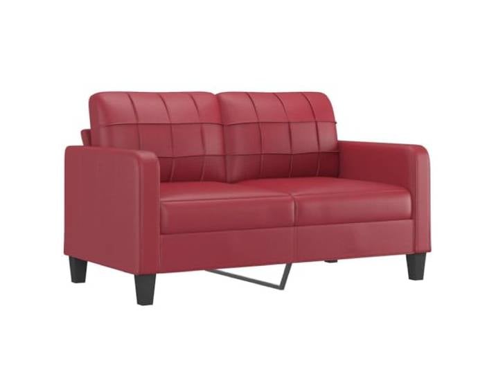 vidaXL 2-Sitzer-Sofa Weinrot 140 cm Kunstleder