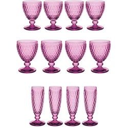 Villeroy & Boch Wasser-, Wein- und Sektgläser Boston Coloured, Weingläser, Pink