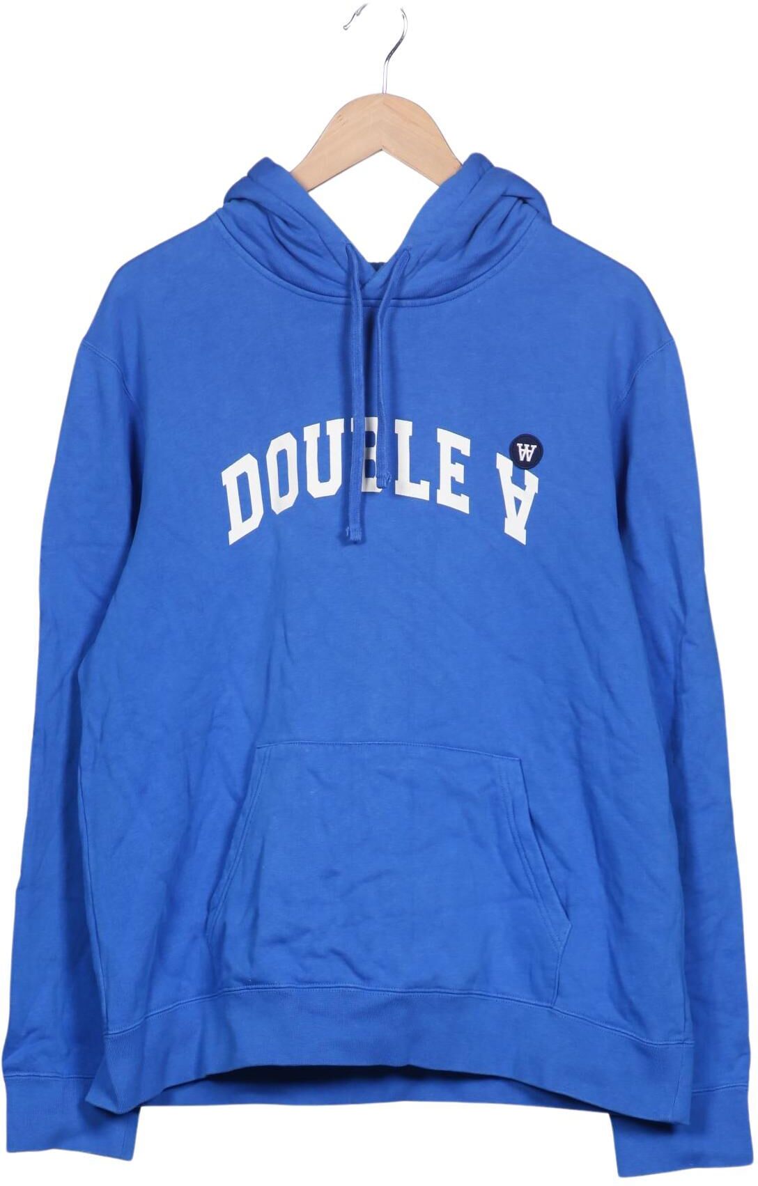 Wood Wood Herren Kapuzenpullover, Blau, Gr. L, Baumwolle - Second Hand