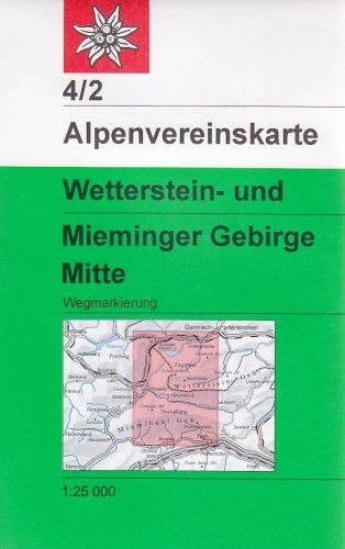 Deutscher Alpenverein - DAV Alpenvereinskarte 04/2 Wetterstein Mieminger Gebirge Mitte 1 : 25 000 Wegmarkierungen: Topographische Karte - Preis vom 19.10.2026 19:33:35 h