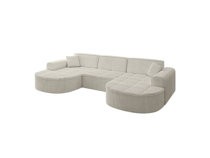 WOHNLANDSCHAFT TARO-U1 - 303x171x79,5 cm Creme
