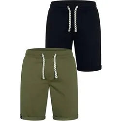 INDICODE Shorts Sweat 2-Pack Eddy, Größe S in Grün Grün