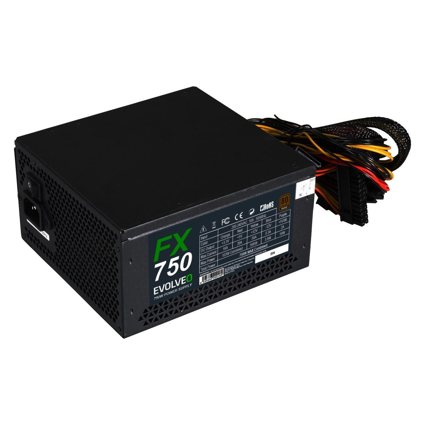 Evolveo FX 750/750W/ATX/80PLUS Bronze/Bulk (750 W) (FX750)