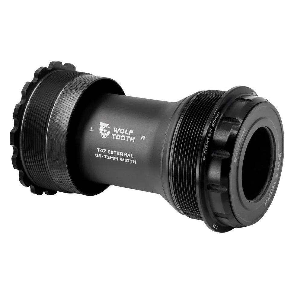 Wolf Tooth Innenlager T47 Asymmetric, 24mm (Shimano), 77mm, black (68717149)