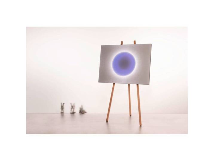 Moodmoon Framed Stehleuchte RGBW White/Wood - Ingo Maurer - Wohnzimmer - Papier / Karton