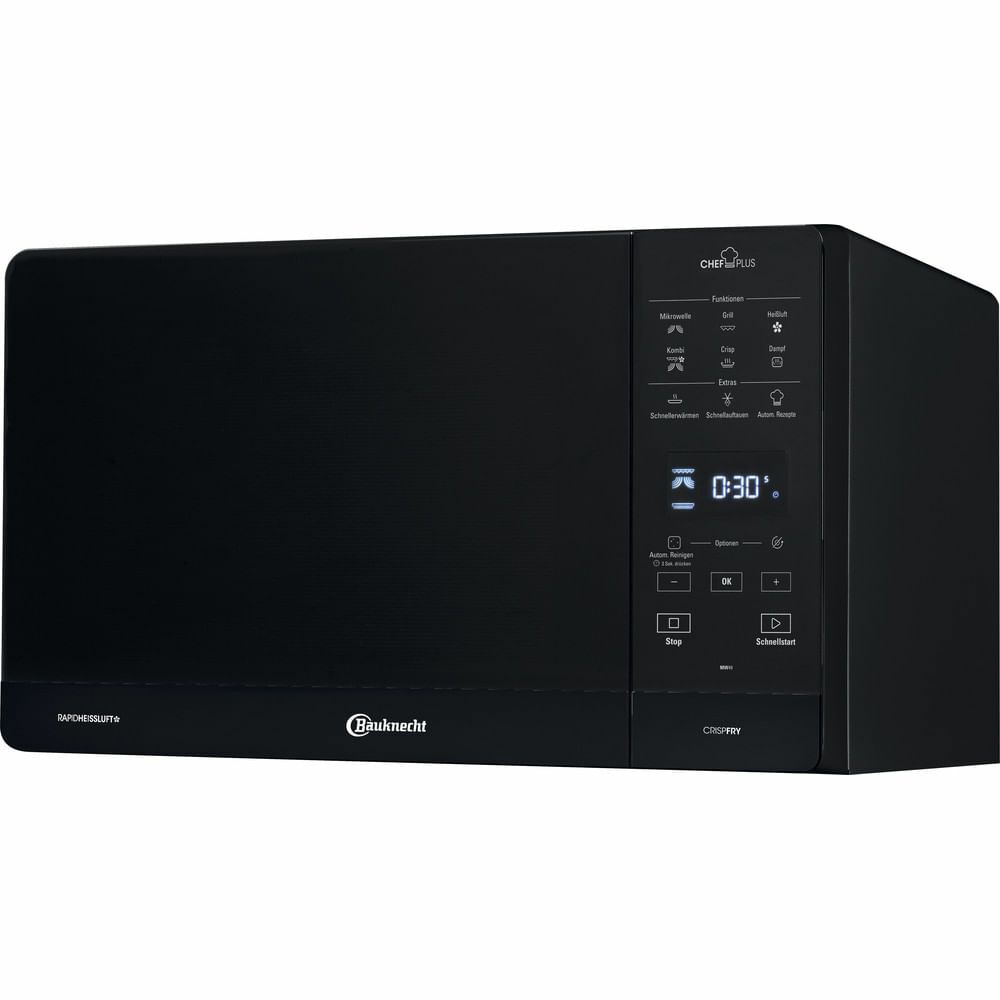Bauknecht MW49BL Freistehende Mikrowelle 800 W Größe: mittel 6 Stufen Dampfgaren Grill (Schwarz) 859991675990
