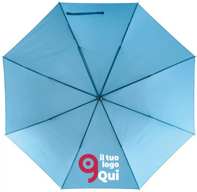 Ombrello WIND antivento Ø103 cm, manico curvo, poliestere-pongee Personalizzate o neutre