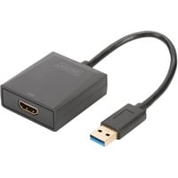 USB 3.2 Gen 1 Adapter, USB-A Stecker > HDMI Buchse schwarz