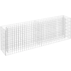 vidaXL Gabionen-Hochbeet Verzinkter Stahl 180×30×60 cm