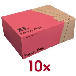 Mayer-network Versandkartons XL 34,5/46,5/1,8 cm 10 Stück grau, 34.5x1.8x46.5 cm