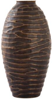 Atlas Lighting and Home Atlas Council Textured Bronze Finished Aluminum Vase