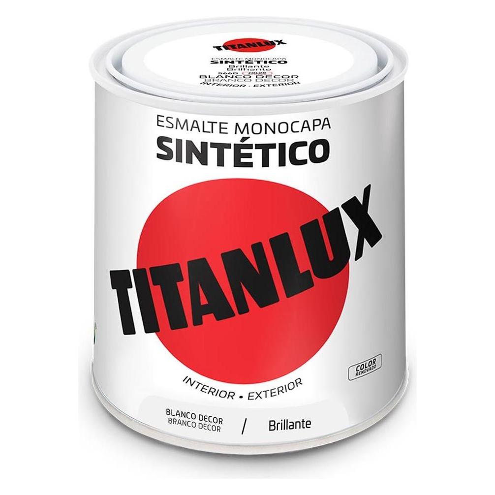 Titanlux 5809018 Single-Layer Plastic Enamel White with Glossy Decor 250ml (250 ml) (45273203)