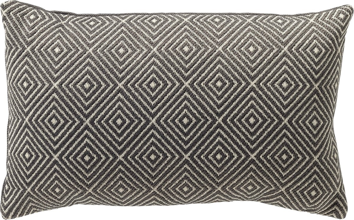 Dutch Decor VERANO kussenhoes outdoor waterafstotend en uv-bestendig - Charcoal Gray - 30 x 50 cm