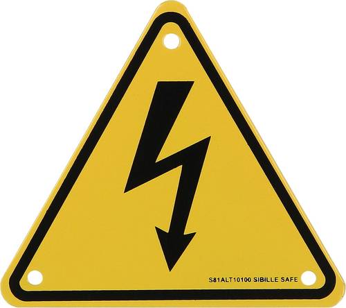 KS Tools Warnschild-Hybrid-Blitz, Aluminium, 100mm 117.0176