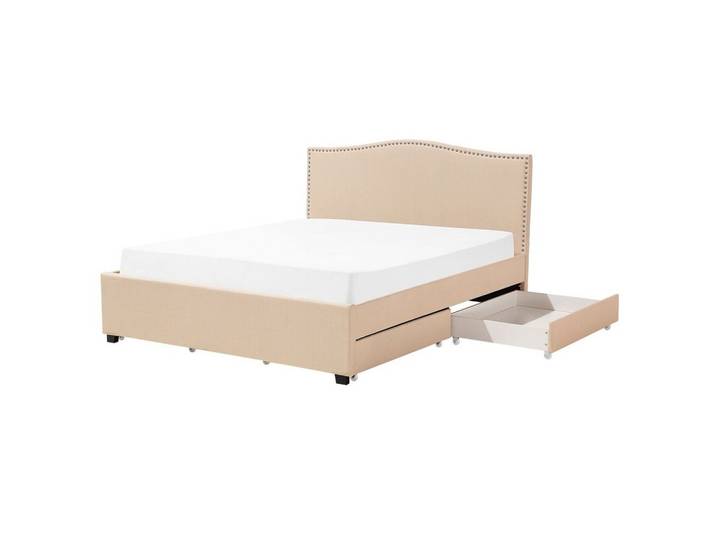 POLSTERBETT 160/200cm Beige Montpellier