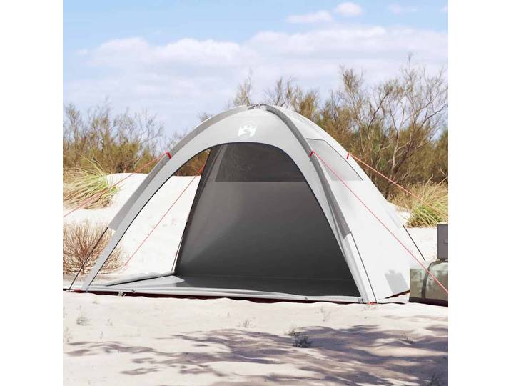 vidaXL Strandzelt Grau Wasserdicht