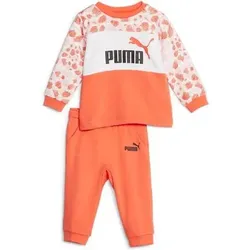 PUMA Kinder Sportanzug ESS MIX MTCH Infants Jogge, Größe 74 in Orange Orange