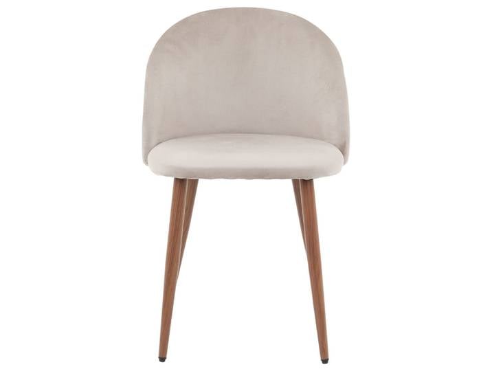 Chaise de salle à manger (2x) en velours, gris foncé