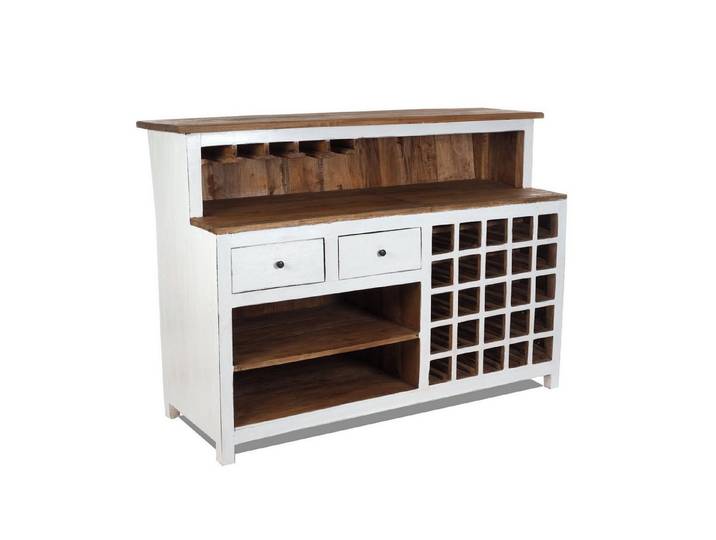 DESIGN DELIGHTS Barschrank BARSCHRANK PUREWOOD , 150x110x55cm (BxHxT), Hausbar, Verkaufstresen