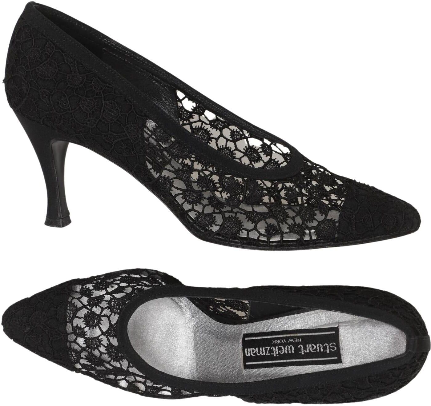 Stuart Weitzman Damen Pumps, Schwarz, Gr. EU 35, kein / Etikett - Second Hand