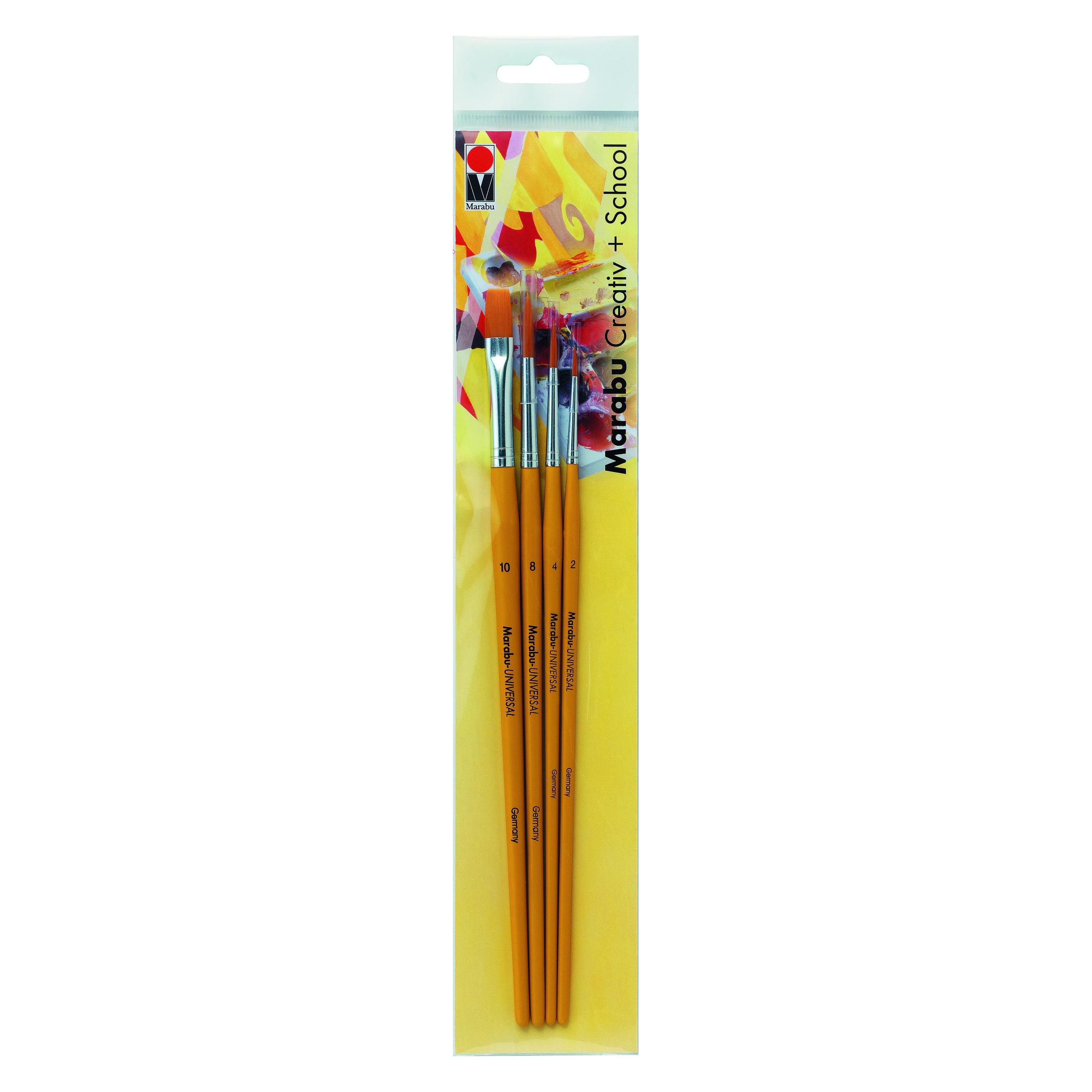 Marabu Pinsel-Set Creative + School (10 mm) (018400201) Mindestbestellmenge: 5 Stück