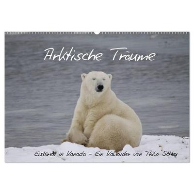 Arktische Träume - Eisbären in Kanada (Wandkalender 2027 DIN A2 quer), CALVENDO Monatskalender
