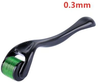 Uplifted Finds Healthy Care 540 Titanium Needle Derma Roller Face Instrument green 0.3mm
