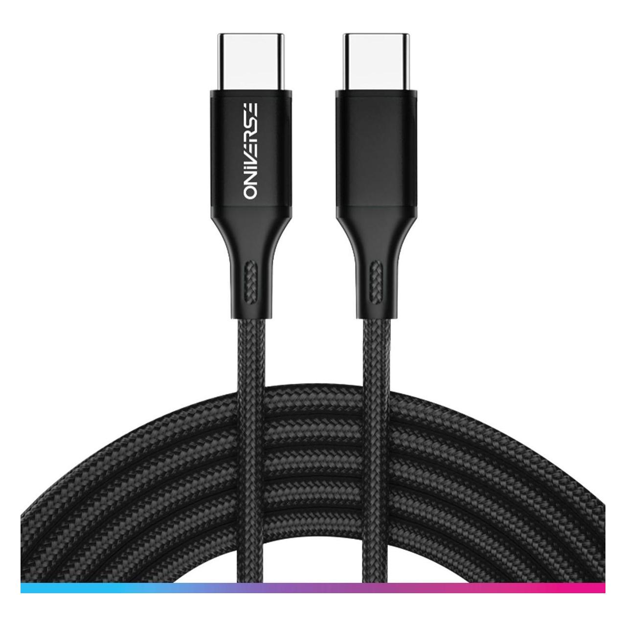 Oniverse Usb-C To Usb-C Charging Cable, 3 M - Black (3 m) (ONICAB4-CTYPEC3-BLK)