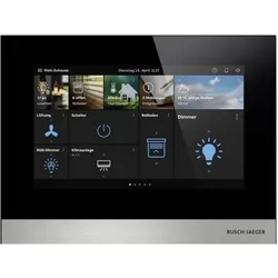 Busch-Jaeger Touch-Bedienelement H8236-4B-03 IP touch 7 LAN/WLAN, Thermostat, Schwarz