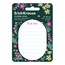 Blumenmuster To-do-Liste, selbstklebender Notizblock – 68 x 88 mm, 60 Blatt