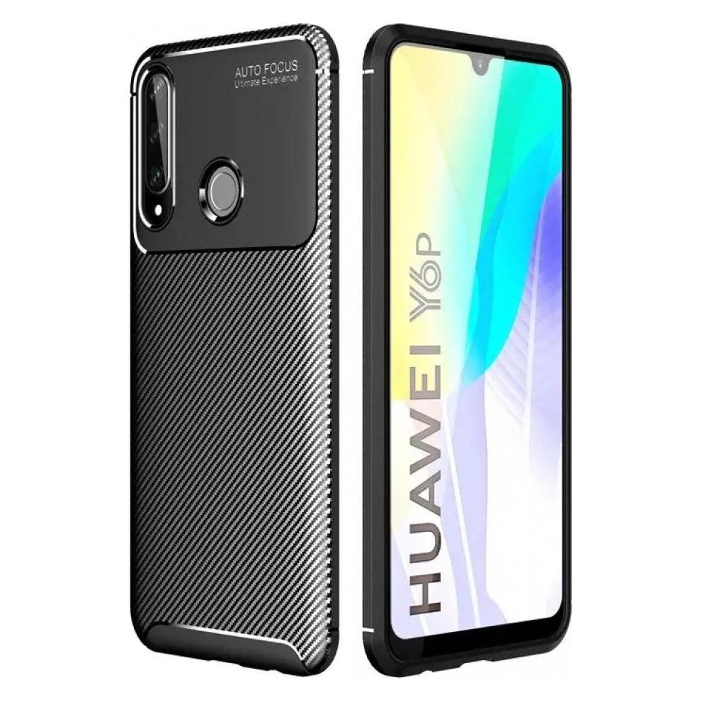 Screenguard Huawei Y6p Hülle Carbon Design TPU Case (Huawei Y6p) (00028162)