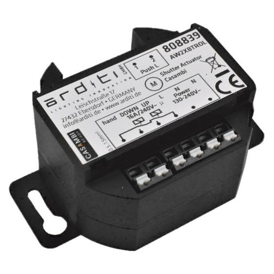 Arditi Casambi Rollladensteuerung 808839 UP-Schaltaktor für 2 externe Taster (Rolladenaktor, Schaltaktor) (808839)