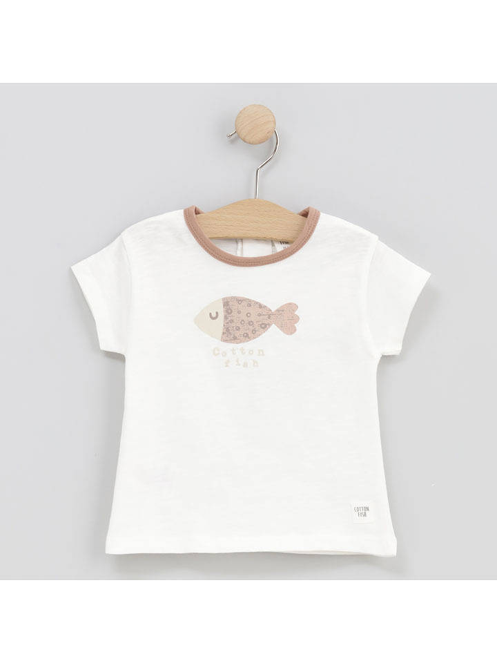 Cotton Fish Shirt in Creme - 98