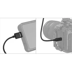 2x SmallRig Ultra-Slim 4K HDMI Data Cable (D to A) (100cm) 4795 (1 m), Videokabel, Schwarz