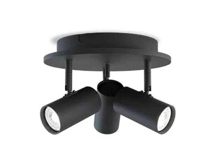 Belid Tyson 3-Spotlight Ø25 cm Schwarz