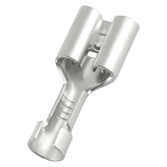 RS PRO Flachsteckhülse, 22 16 AWG, Unisoliert, 0 (2055266)