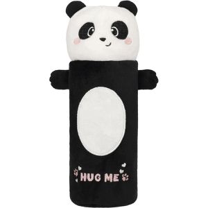 Legami Federmäppchen Super Soft! Panda, PPC0001, Schlamperetui, aus Stoff, schwarz / weiß