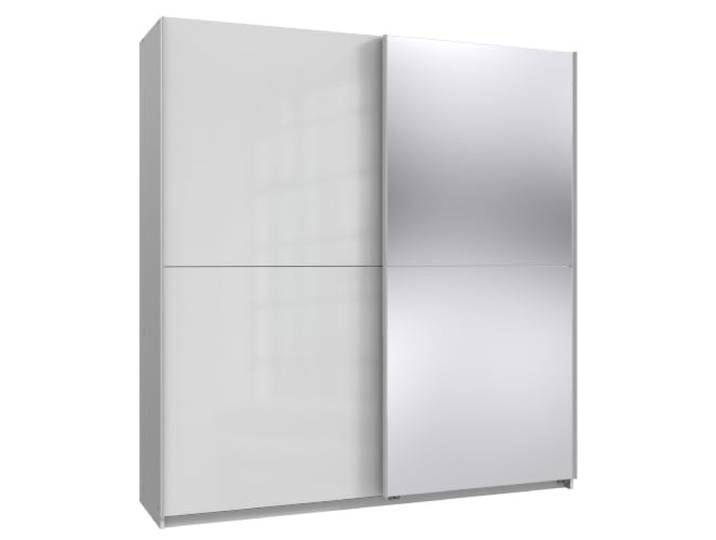 Kleiderschrank Princess Weiß Hochglanz 179x198x65cm Weiß Lack