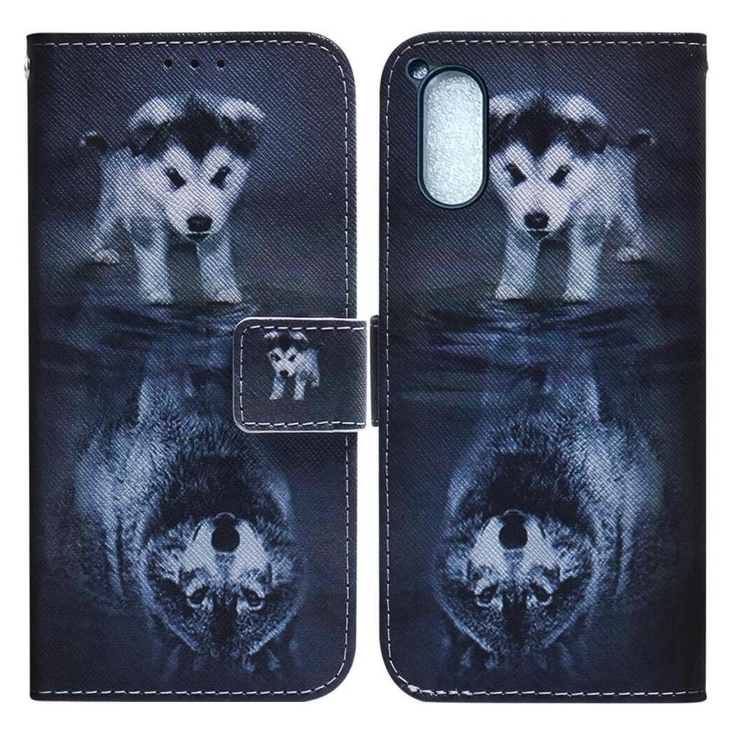 Cover-Discount Sony Xperia 5 V - Leder Etui Hülle Wolf (Sony Xperia 5 V) (660154721F)