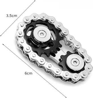 Inspire Essentials Metal Fidget Spinner Desk Toy With Gear Design For Stress Relief d