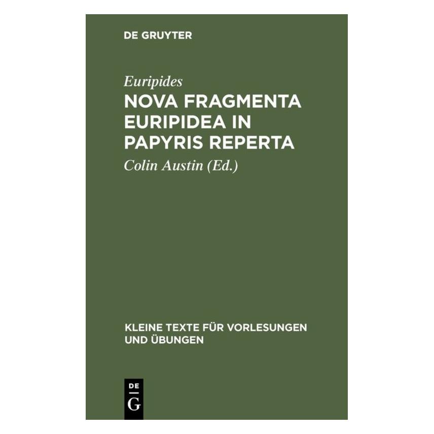 De Gruyter Euripides:Nova fragmenta Euripidea in p (Deutsch, Hardcover, Euripides) (67759618)