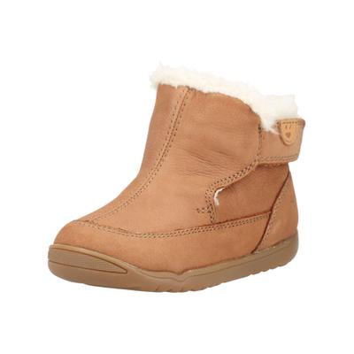 Stiefelette GEOX "Geox Stiefelette Leder", Damen, Gr. 21, mittelbraun, Leder, Schuhe Stiefelette