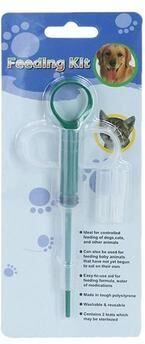 Uplift Picks Cat Pill Dispenser Syringe With Soft Tip Pet Medicine Feeder army Green