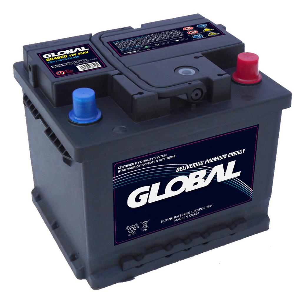 Global BATTERIE 12V 45AH 420A DIN EUROPA GR45EU (GR045EU)
