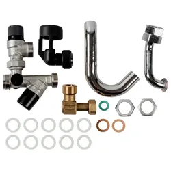 Wolf Anschluss-Set Warmwasser AP ohne Druckminderer 1/2 für CGW-2"
